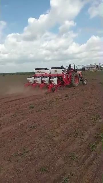 Precision planter at work